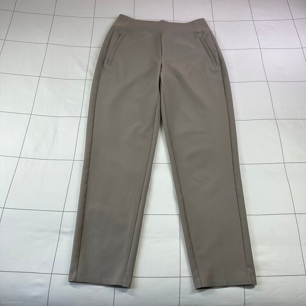 Athleta Pants Womens 2 Taupe Endless High Rise City Minimal Commute Work Pull On - Picture 3 of 13